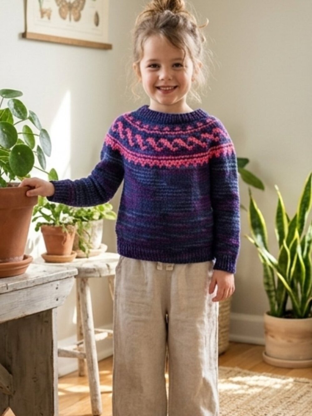 Handmade Nordic Knit Sweater Kids